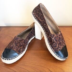 Mossimo Leopard Black Cap Toe Espadrille - Sz. 9